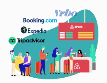 Vrbo, Booking, Expedia, Tripadvisor, Airbnb